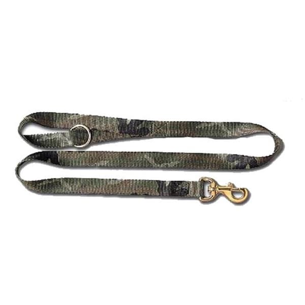 Tandy Leather Factory Leather Brothers 5806RT-PK 0.625 in. x 6 ft. Nylon Pink Camo Lead 5806RT-PK - main